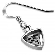 Solid Silver Trinity Knot Silver Earrings, ep286/h